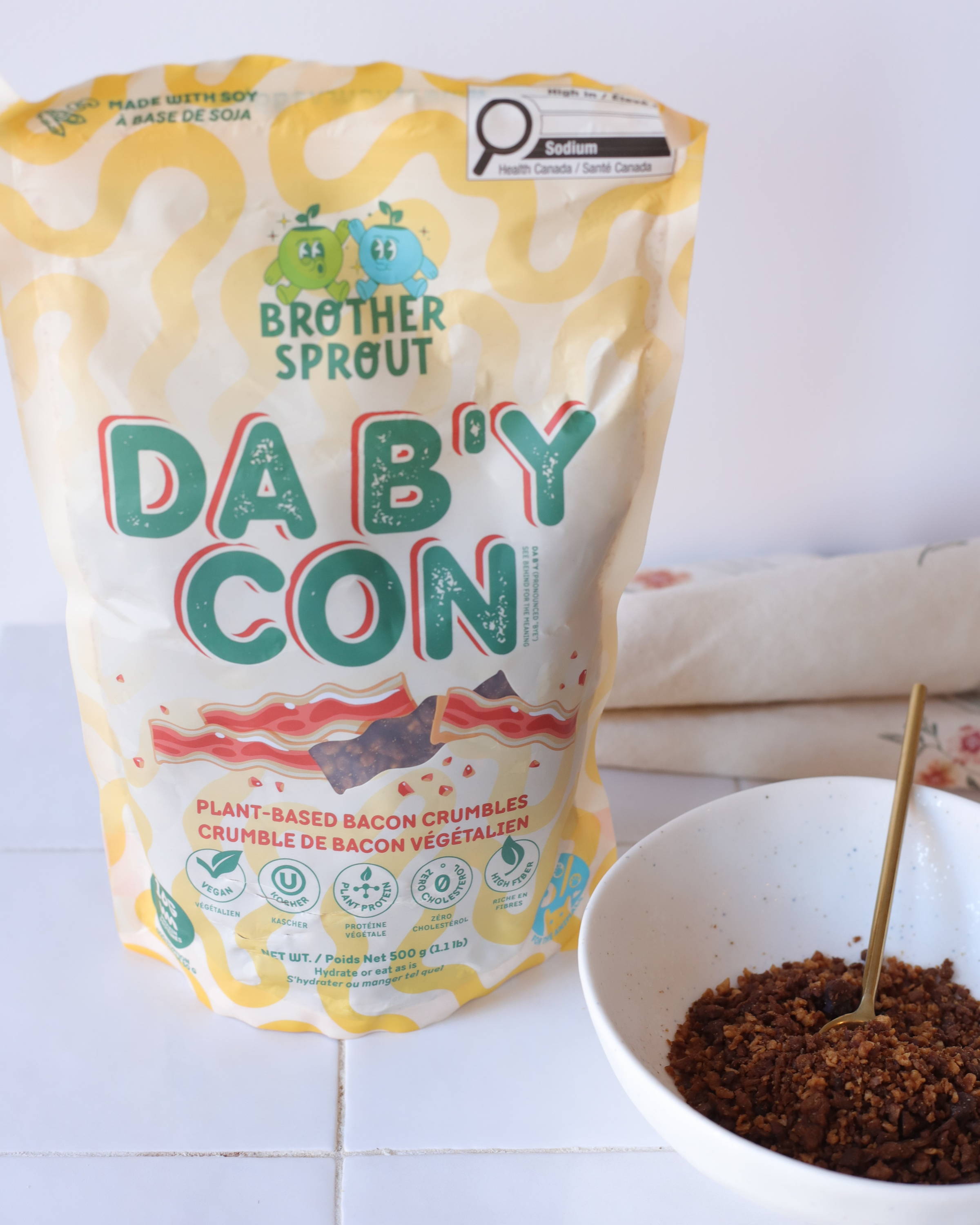 crumble bacon végé