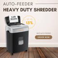 Heavy duty paper shredder c233-B auto feeder save up to 15%