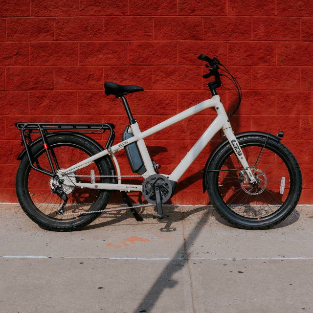 a Benno Boost Electric cargo Bike