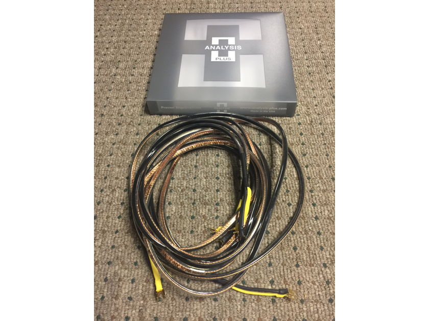 Analysis Plus Black Oval 12 Speaker Cables 12'