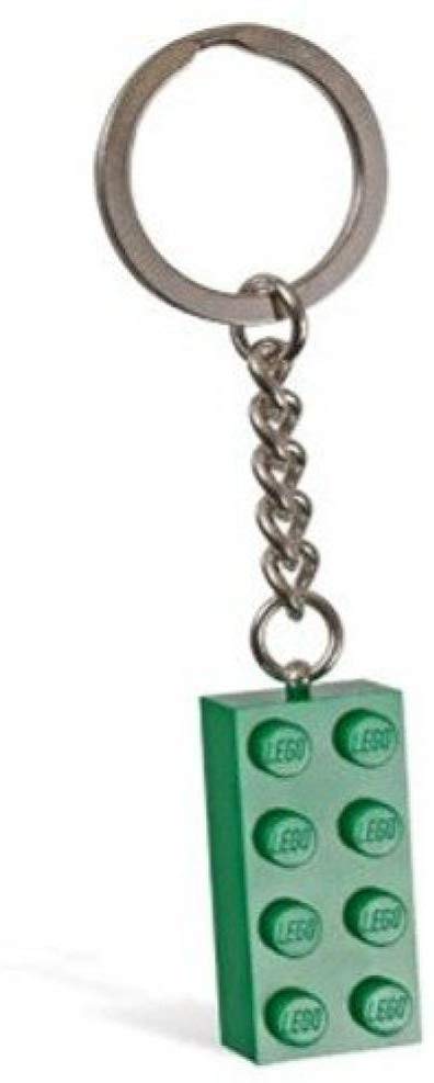 lego green bricks keyring