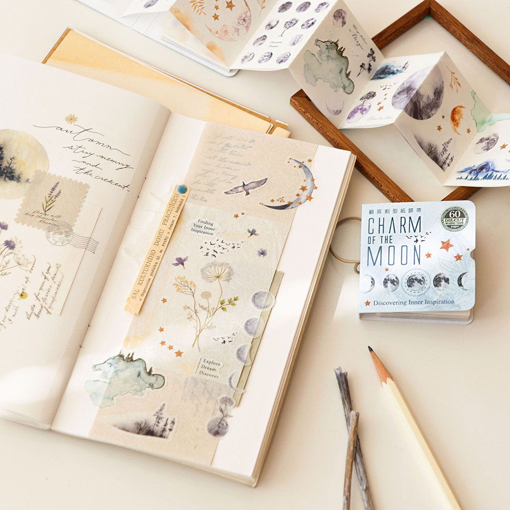 MU Die-cut Washi Tape Mini Booklet - 03 Charms of the Moon – Pinky Elephant
