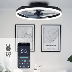 Sterren Modern Fan in Black
