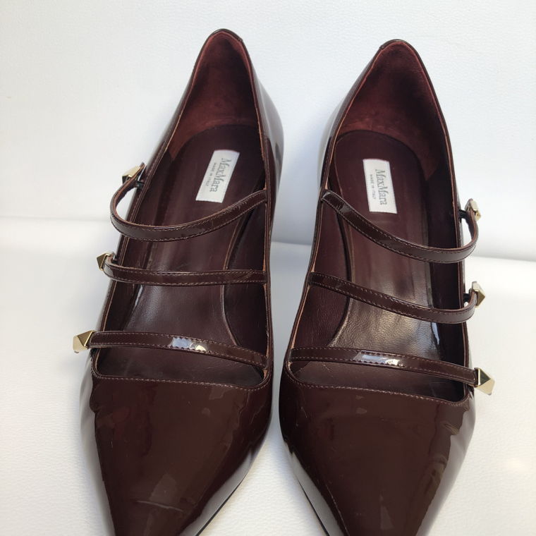 Max Mara leather heels 
