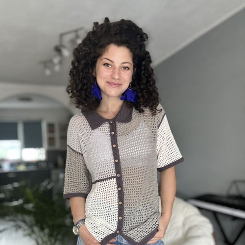 Creëer je eigen trendy SUNSET Breeze Shirt met ons haakpatroon