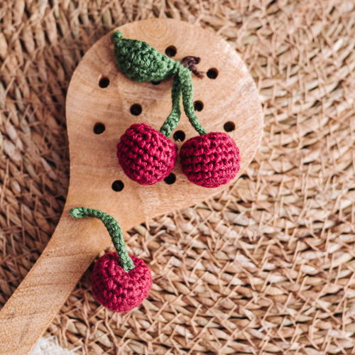 Easy BERRIES crochet pattern 6 in 1: cherry, strawberry, raspberry ...