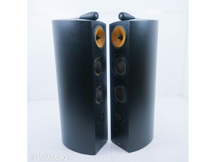 B&W Nautilus 803 Floorstanding Speakers Black Ash Pair (14139)
