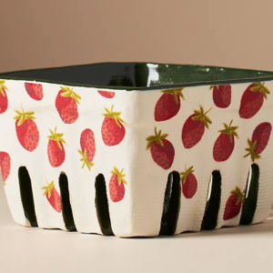 Fruta Stoneware Berry Basket