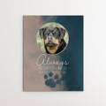 Rottweiler dog memorial print