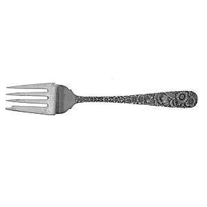 Individual Salad Fork Repousse (Sterling, 1924, S.Kirk & Son, Inc.) by Kirk Stieff