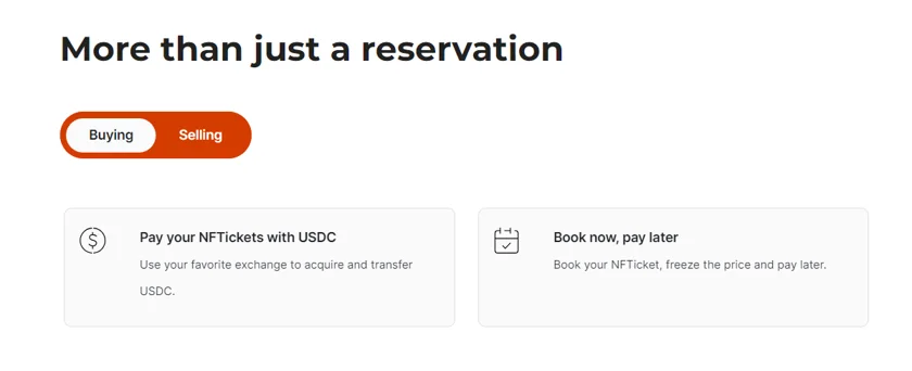 Reservation process