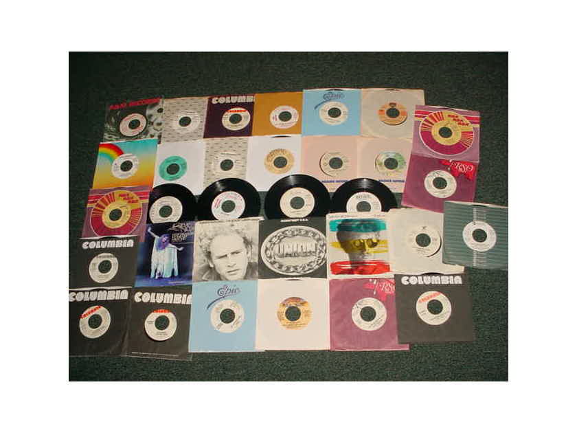 JUKE BOX 45 RPM RECORD LOT  - of 28 all promo's  pop rock