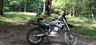 2010 KAWASAKI KLX250S motorcycle for rent near Bradford, VT