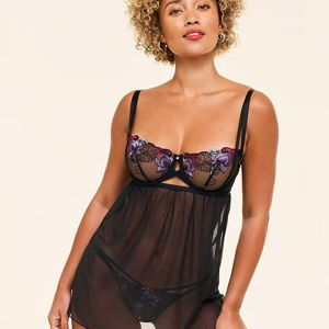 Delilah Babydoll - Black - 34 D