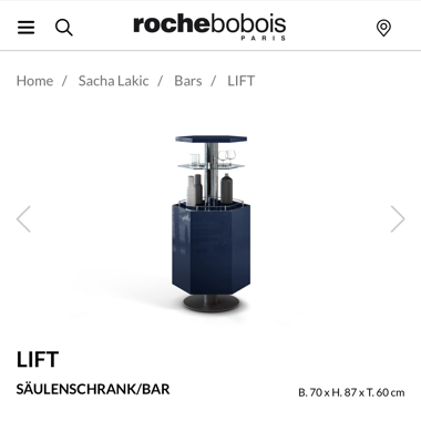Roche Bobois Liftbar Möbelstück