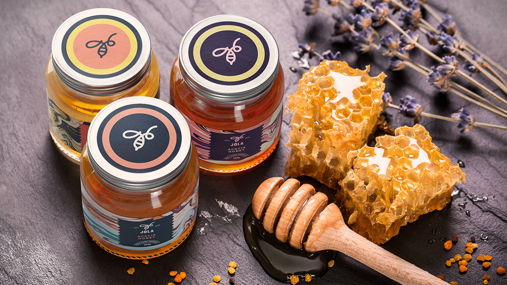 Featured image for How Designers of JOLA Honey Avoided Cliches to Create this Lovely Packaging