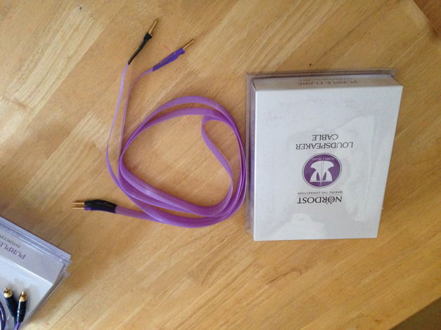 Nordost Purple flare speaker cables 2 meter mint pair a...