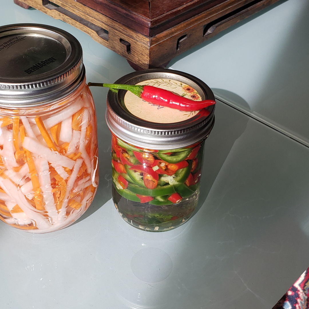 I know you said the red chilies are too hot, but, my future daughter in law loves them extra spicy. And i make her the vietnamese style pickled daikon n 🥕