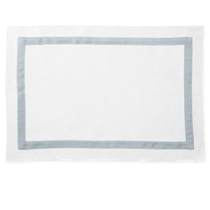 Matouk Lowell Placemats, Set of 4 Light Blue