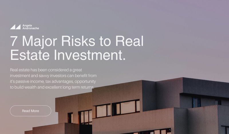 featured image for story, 7 Major Risks to Real Estate Investment.
