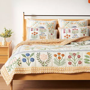 Kelcey Organic Cotton Printed Quilt