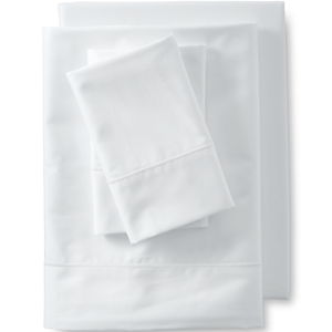 King White 400 Thread Count Premium Supima Cotton No Iron Sateen Bed Sheet Set