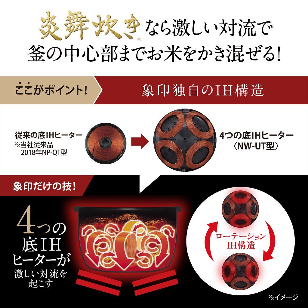 4つの底IHヒーター