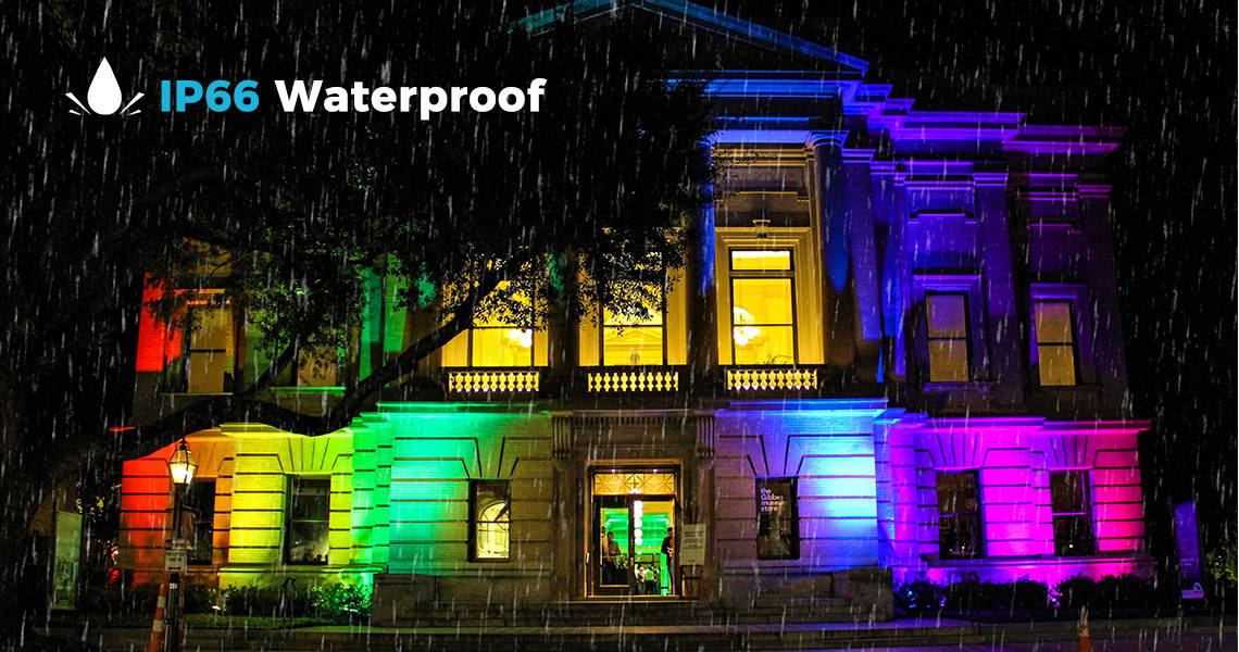 Colorful RGB Christmas Outdoor Flood Lights Waterproof