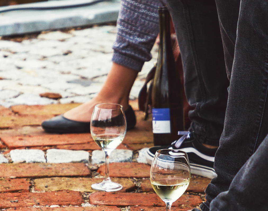 chaussures et vin