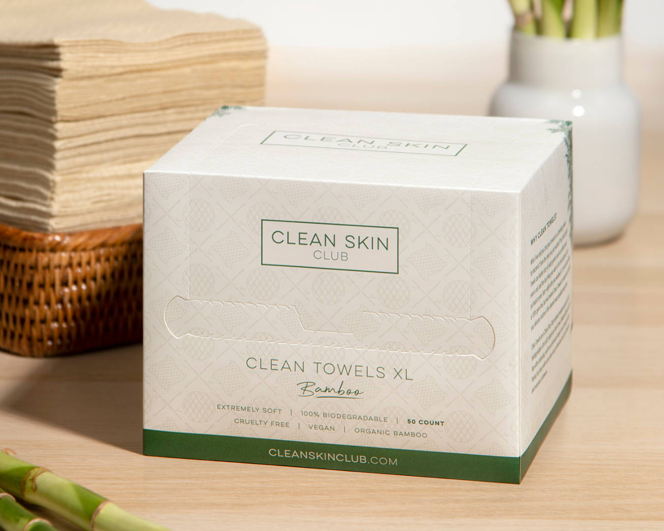 Clean Towels XL Bamboo Clean Skin Club
