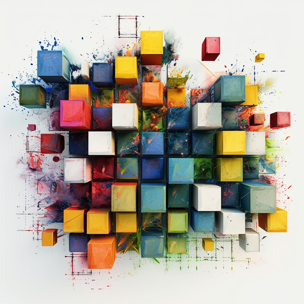 a wall of blocks representing SEO agencies