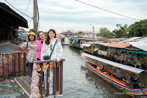 Longtail Boat and Tuk tuk Tour with Temple Visit