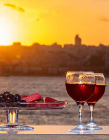 Relax with soft drinks and snacks