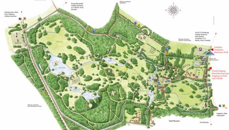 park schloss branitz der parkplan