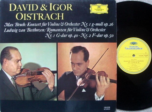 DGG / DAVID & IGOR OISTRAKH, - Bruch Violin Concerto,  NM!