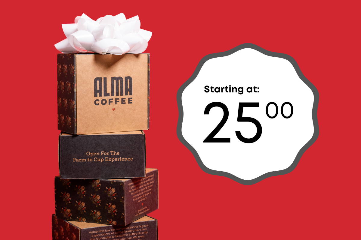 Coffee gift box advertisement