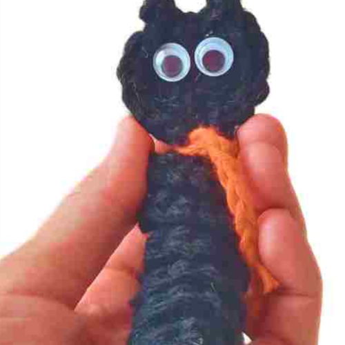 Zwart Kat Bezorg Worm Haakpatroon