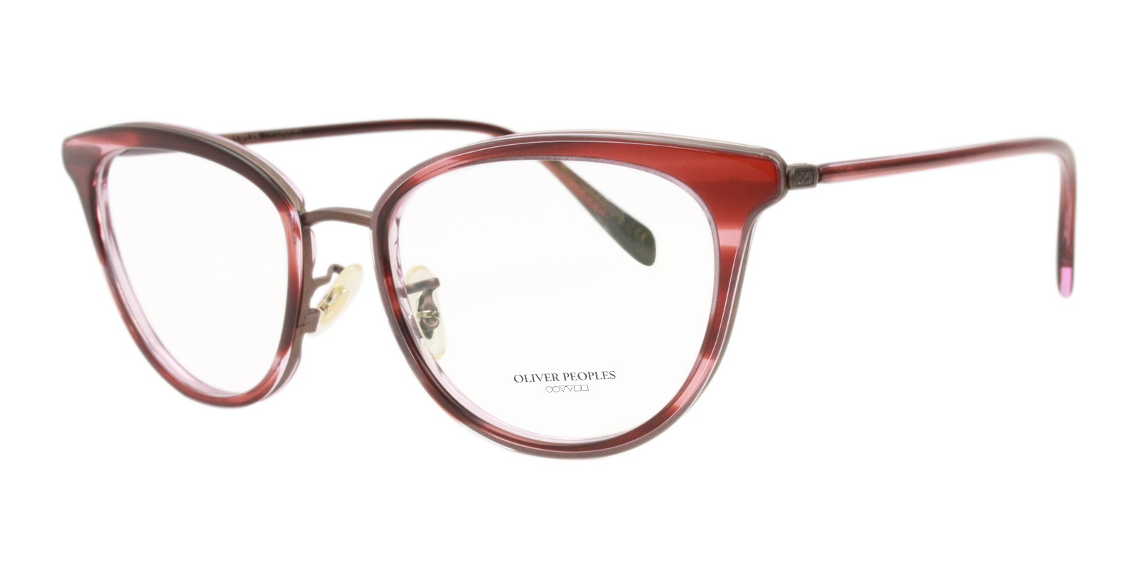 Theodora Red opticals by Oliver Peoples