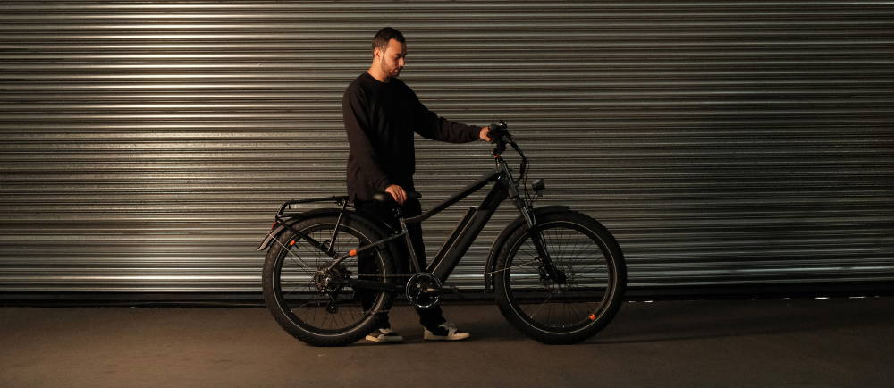 A man with an E-Bike