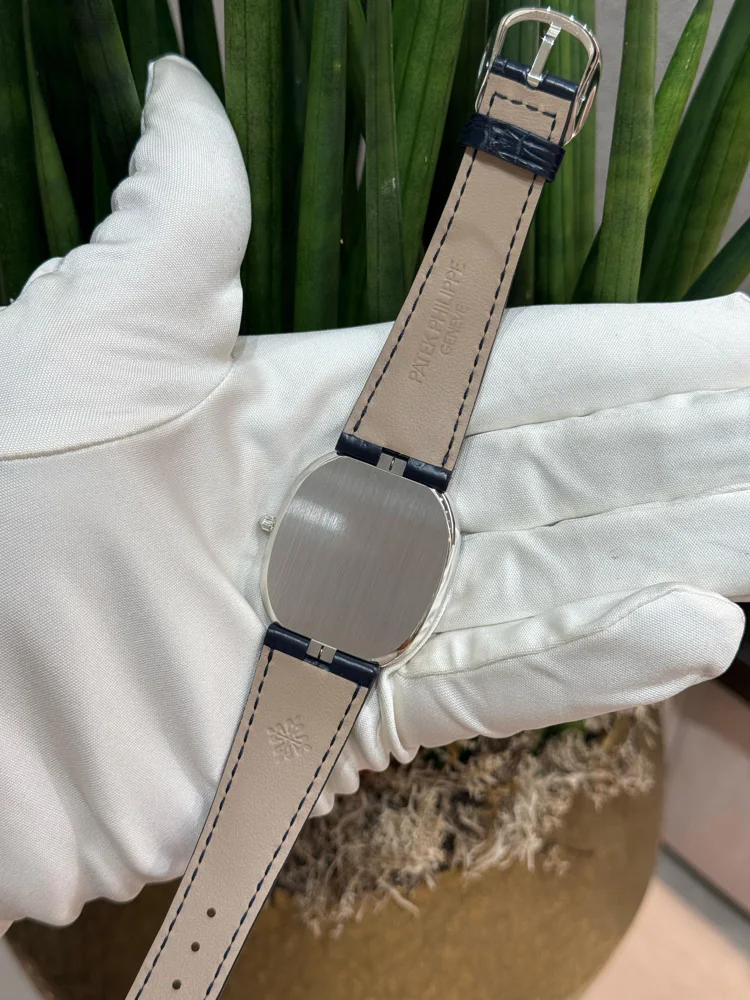 Patek Philippe Golden Ellipse Platinum Blue Dial