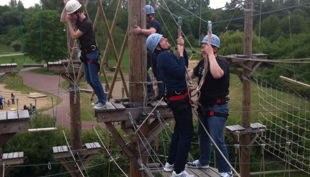 querfeldein hochseilgarten partner klettern