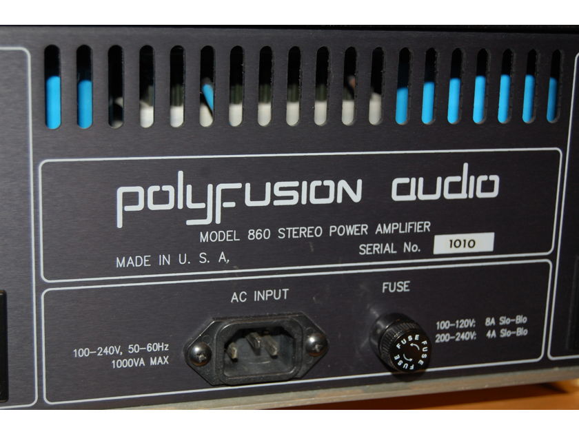 Polyfusion Audio 860 Stereo Power Amplifier