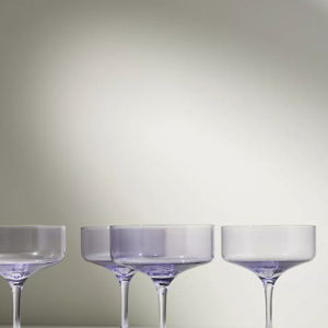 Morgan Coupe Glasses, Set of 4 in Purple