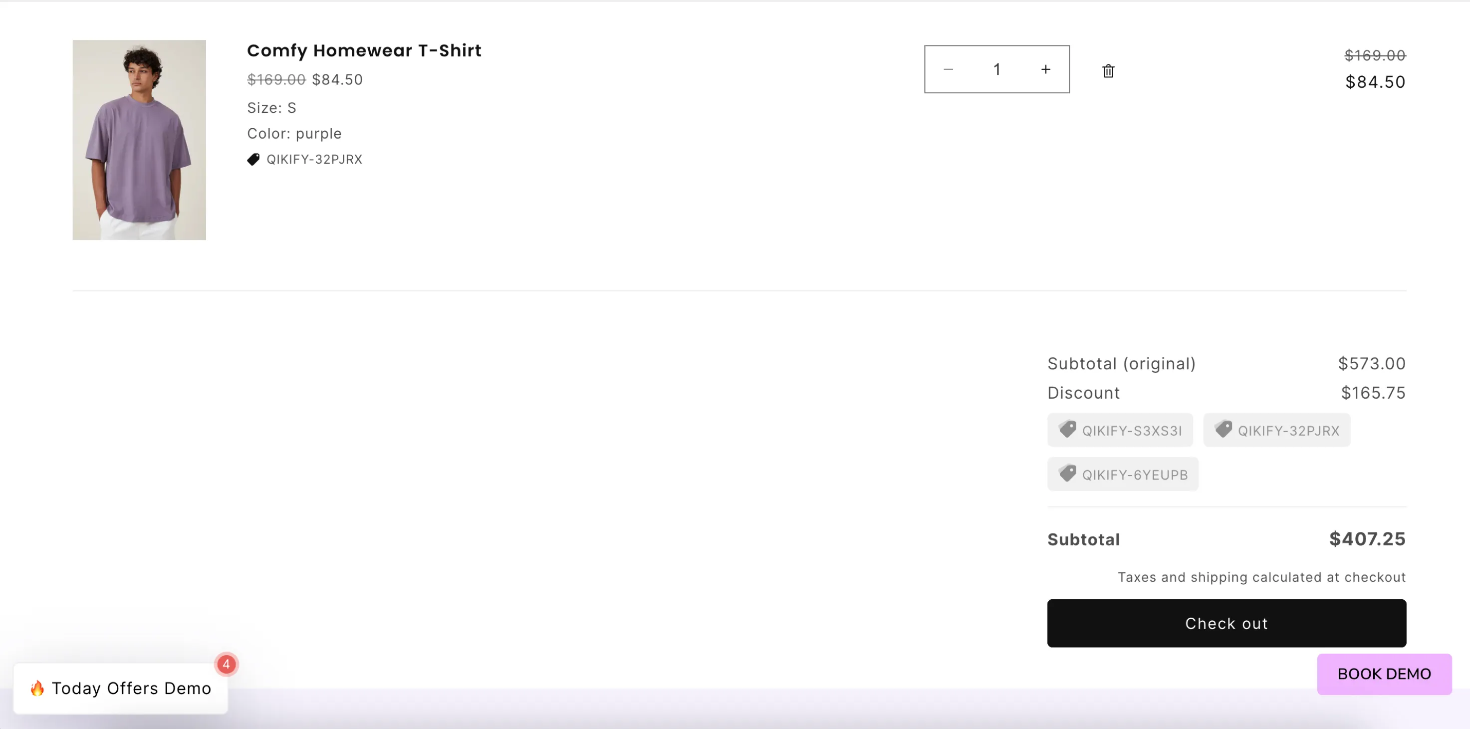 Shopify automatic discounts in cart page