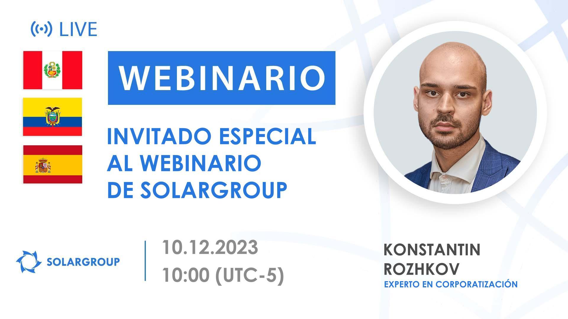 Peru. Invitado especial al webinario de SOLARGROUP