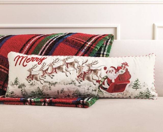 Raz Imports Wooden Sleigh With Winter Natural Arrangement and Pinecone Christmas Home Decor