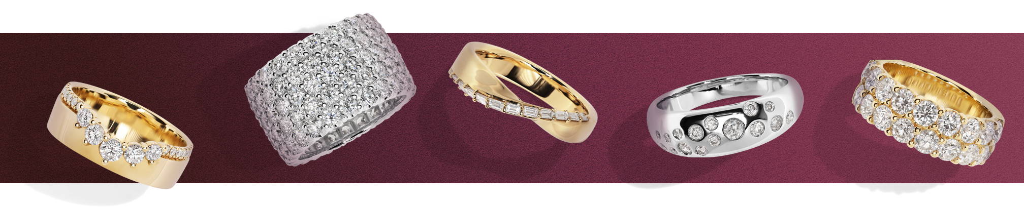 Multiple Wedding Bands showcases our wide selection