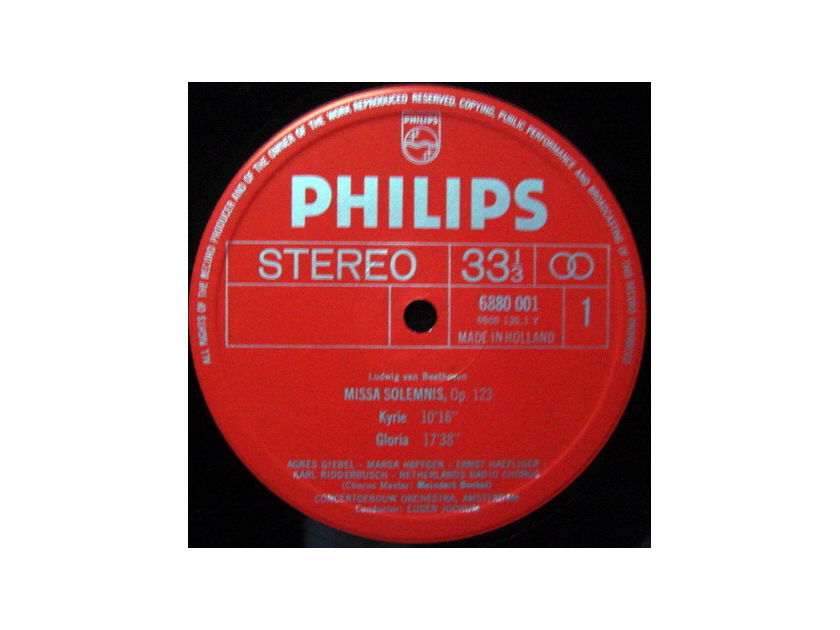 Philips / JOCHUM, - Beethoven Missa Solemnis,  NM, 2 LP Set!