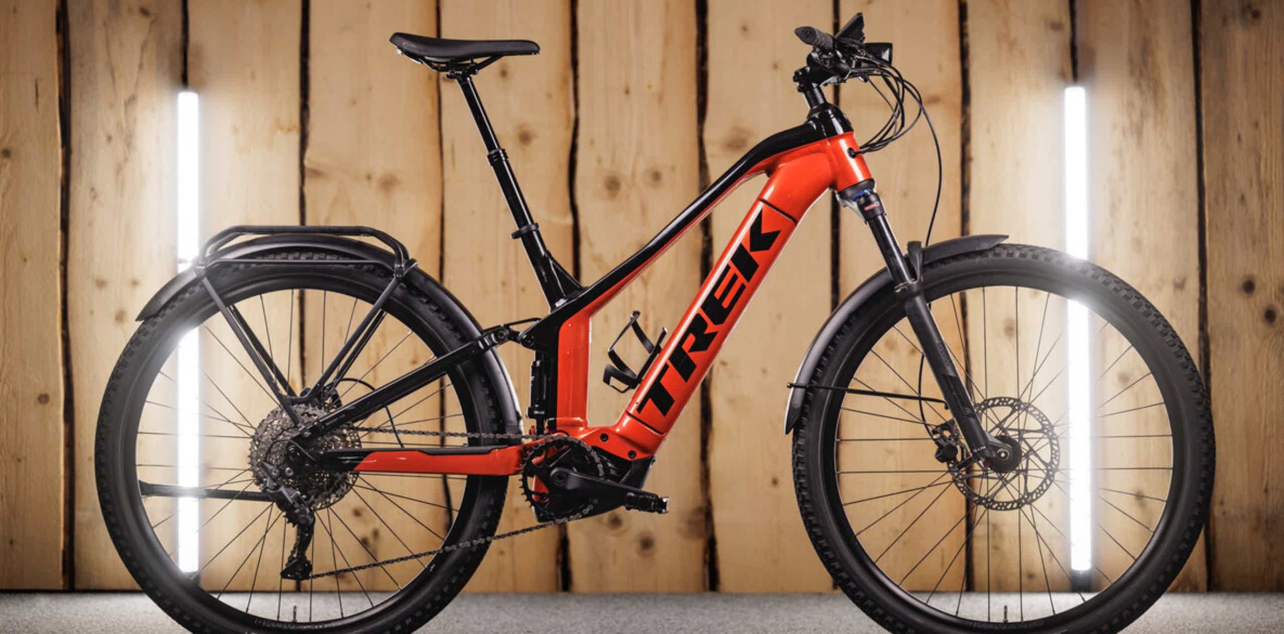 Imagen de recurso de una bicicleta eléctrica de la marca Trek.