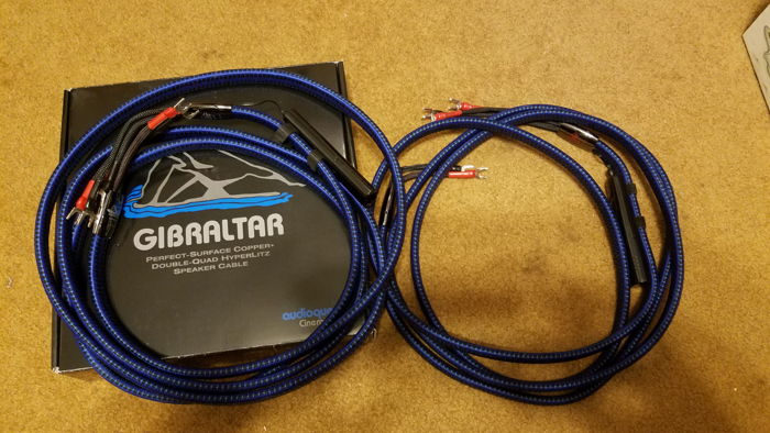 AudioQuest Gibraltar spk Bi-wire 12 foot length with sp...